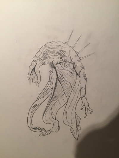 Slimy thing from popular game illustration warframe