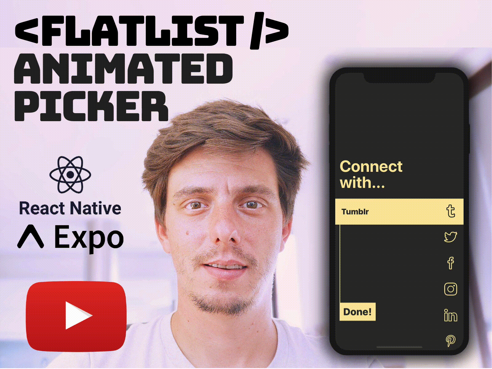 React Native Advanced Flatlist Animations animated picker github open source picker react native tutorial tutorial animation youtube youtube tutorial