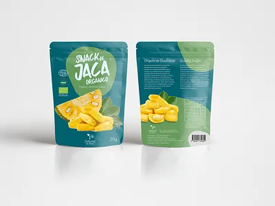 Packing design - Organic Jackfruit branding and identity branding design organic food packing design product design snacks