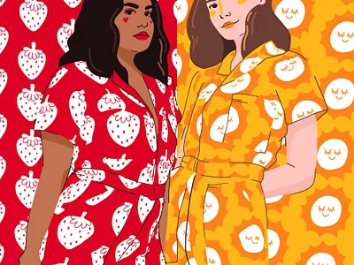 Big Bud Press Jumpsuit Illustration bright colors character illustration color palette creative digital artwork digital design digital drawing drawings fashion fashion illustration illustraion procreate procreate illustration women illustration