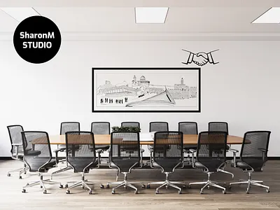 Taylor made ART for Law firm artist decor graphic art graphic design graphic studio illustration jerusalem taylor made art