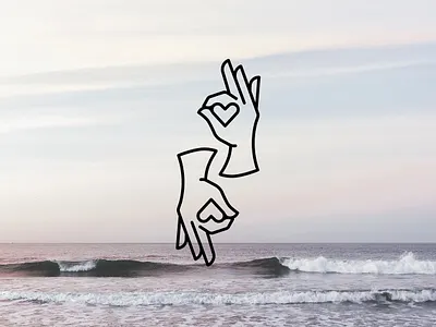 Ok Sweetheart: Band Logo hand heart love ok okay red sweetheart white