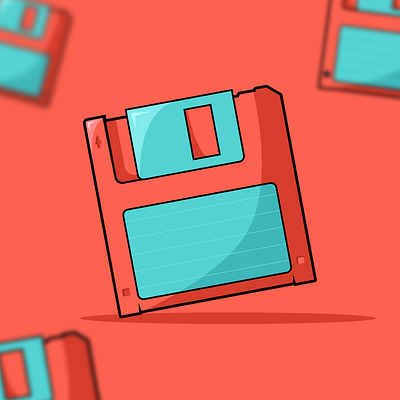 Floppy disc 💾 design graphic graphic design illustration inspiration retro vector vector illustration