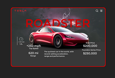 Daily UI 030 clean ui daily 100 challenge daily ui daily ui 030 dailyuichallenge elon musk figma figmadesign prices pricing pricingdesign pricingui sportscar tesla tesladesign teslaroadster teslasportscar teslaui ui ux