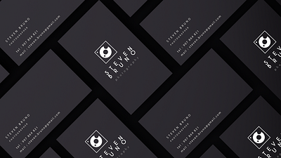Steven Bruno Logo Business Cards branding design icon illustration logo