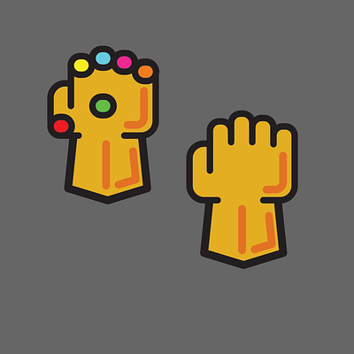 iGauntlet design icon illustration illustrator vector