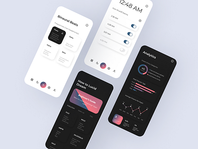 Lucid Dreaming android app app flow appsdesign appskottage appstore best design branding dark version figma graphic design iosapps iosdesign iphone mobile apps layouts logo simple layout trending ui uimobile user interface
