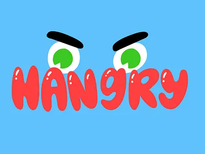 Hangry Snapchat Sticker character design eyes face hangry illustration kimberly mar snapchat sticker stickers vector