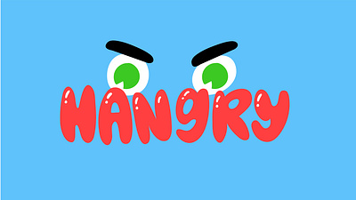 Hangry Snapchat Sticker character design eyes face hangry illustration kimberly mar snapchat sticker stickers vector