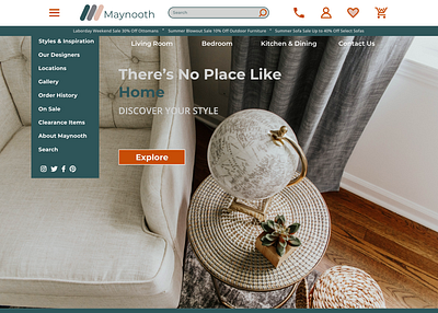 Ecommerce Maynooth Furniture Site Concept concept furniture website