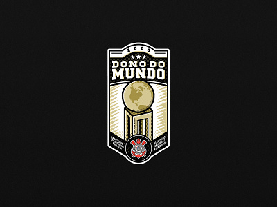 Corinthians - World Champion 2000 badge champion championship design emblem graphics illustration illustrator logo soccer soccer badge vector worldcup