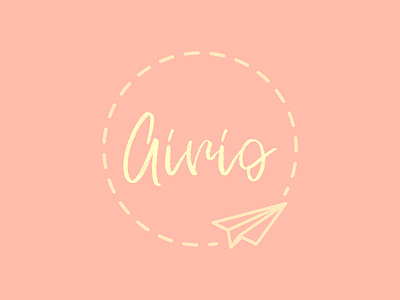 Daily Logo Challenge #26 - Airio dailylogo dailylogochallenge design graphicdesign logo logodesign paper airplane paper plane