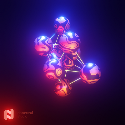 Connected Sphere Art 3d logo 3d logo design 3d modeling abstract art blender blender 3d blender3d blender3dart branding debut design dribbbleindia illustration logo vector