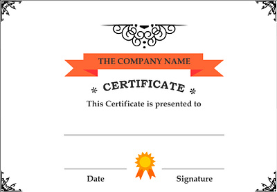 Certificate Design design