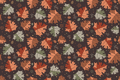 Maple Leaves Pattern autumn defoliation fall foliage forest herb leaf fall leaves maple maple leaf mapleleaf nature pattern seamless pattern vector