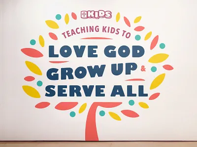 CrossPoint Church 04 - CP Kids brand identity church church brand church logo cross environmental mural murals