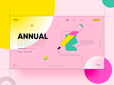 Annual Report design icon illustration logo typography ui ux web webdesign website