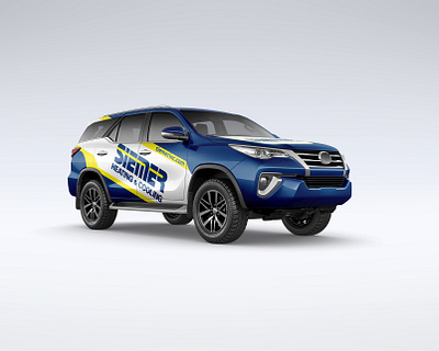 MOCKUP VEHICLE SUV TOP SIEMER branding branding design mockup suv vehicle wrap