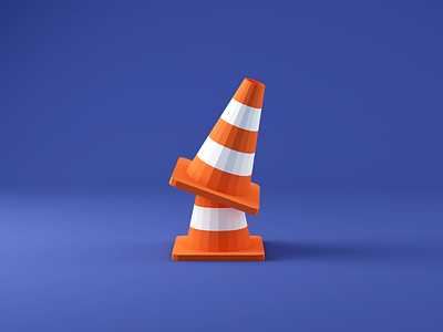 Cone barrel c4d design icon