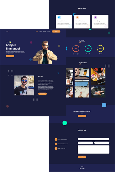 Personal Portfolio Design design minimal personal branding portfolio portfolio design portfolio page portfolio site portfolio website ui ux web website design