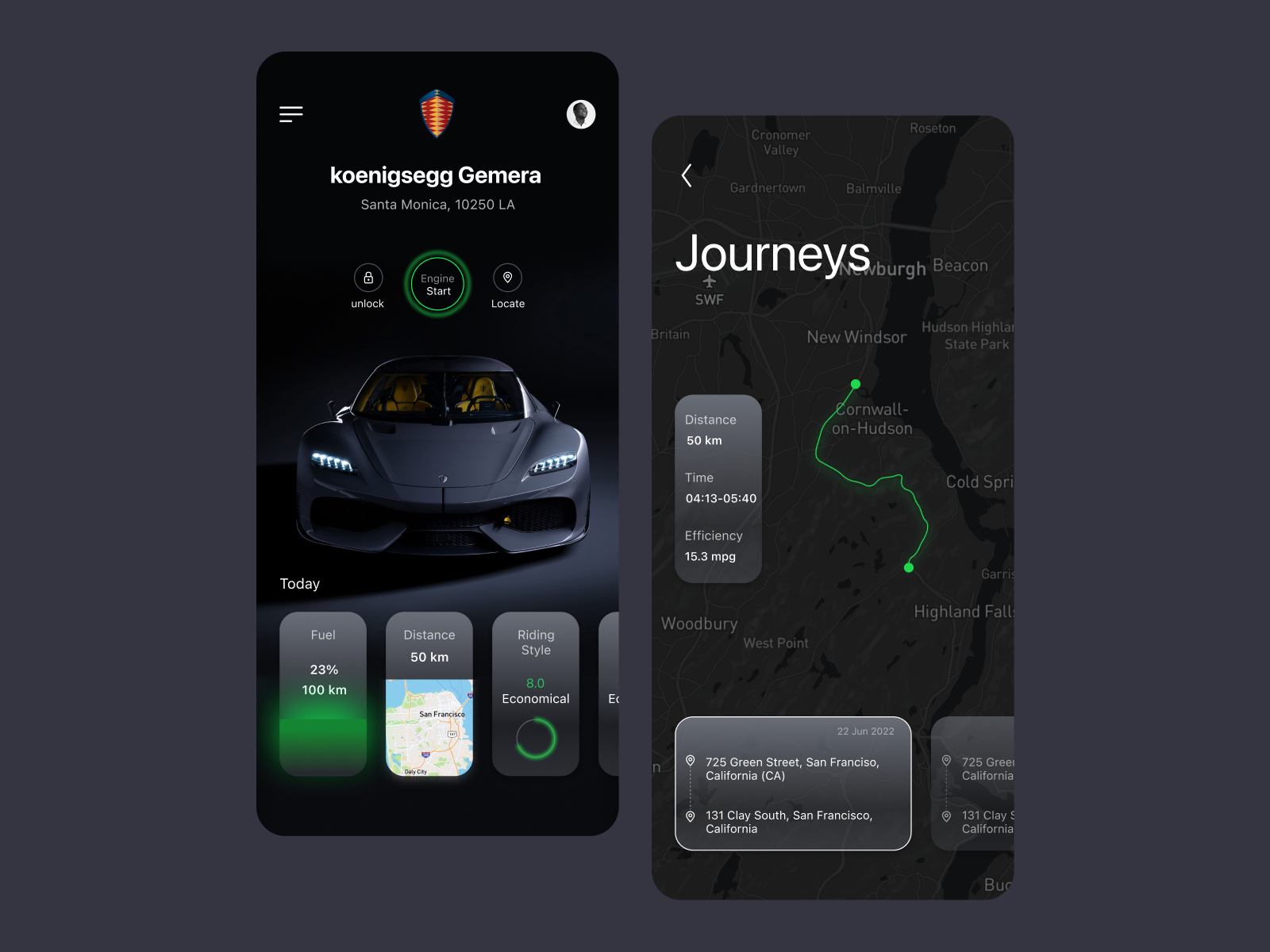 Car Remote App Concept by Anoop Soni on Dribbble