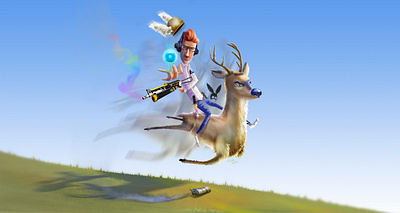 Game illustration art character design concept deer digital art digital painting draw drawing game game art graphic design graphic art illustration ilustración ilustração veado