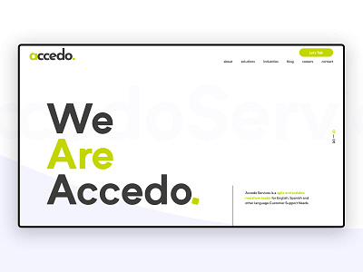 Homepage Redesign V3 - Accedo Services adobe xd branding design logo ui ui ux design ux web web design