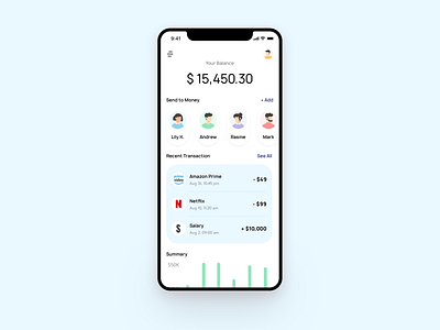 Wallet Dashboard UI app app design dailyui dashboard design mobile design mobile ui payment form shot user interface walletapp