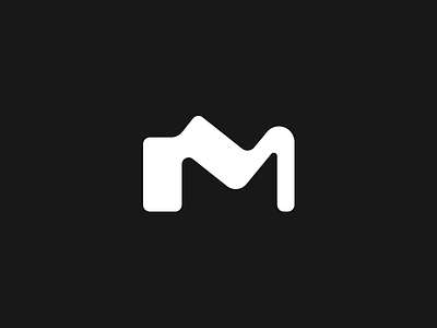 M black brand branding design elegant graphic design letter logo logo design logotype m mark minimalism minimalistic modern monochrome sign typogrphy white