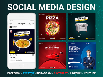 Social Media design template abstract ad app banner brand business comment cover fashion instagram graphics illustration instagram post instagram templates internet marketing modern pack photo photographer promo