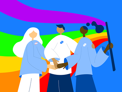 Pride Month design illustration lgbt pride zoftify