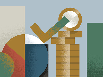 Financial Services bank check coin design diagram finance graphic graphs illustration minimal money service stats texture