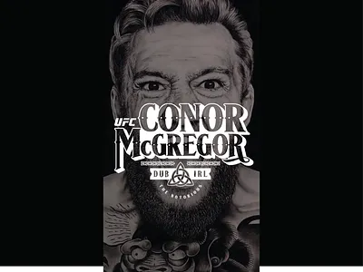 McGregor branding champions design fight night font graphics logo type vector