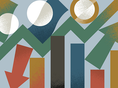 Banking & Finance arrow banking cash coin finance financial graph graphic illustration minimal money textures