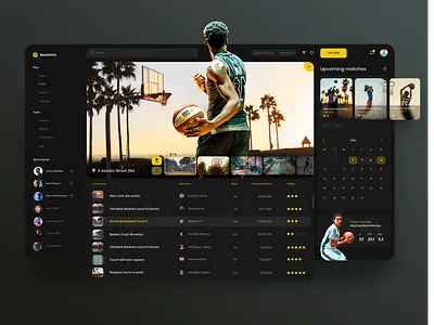 BasketGo dashboard app concept design interaction interface landing logo page ui web