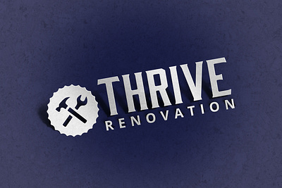 Thrive Renovation branding design illustration logo renovation typography ui ux vector web design web development