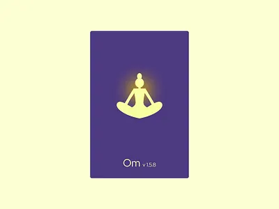 Splash Screen dailyui dailyui 093 design figma meditation mobile om splash screen splashscreen ui ux version yoga yoga app yoga logo yoga pose