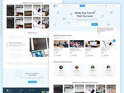 GyanPool : Landing Page branding design landing page design software development ui ui design uiuxdesign web design web design web ui