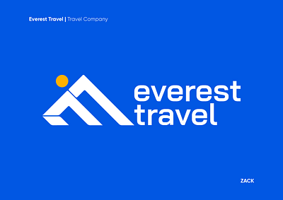 Everest Travel branding everest logo logodesign logomaker logomark logos travel vector