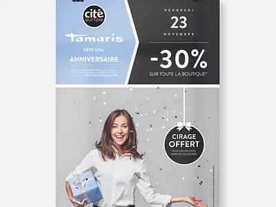 Tamaris - Posters brand communication design france french graphic design graphic designer mall poster print shoe brand shoes shopping center