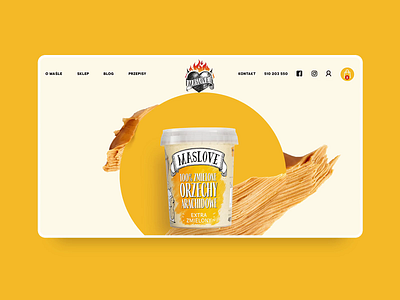 Maslove - Peanut Butter adobexd animation branding ecommerce landing maslove motion peanutbutter shop ui vensko webdesign website wiwi