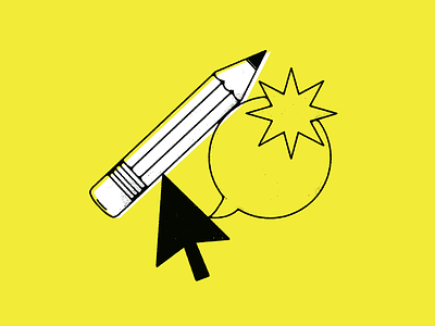 Ideas & brainstorming brainstorm icon iconography illustration logo minimal pencil procreate simple texture working