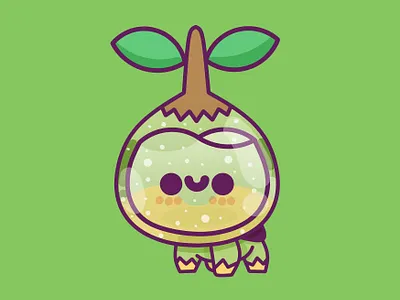 Cute anime cute design gaming graphic happy illustration kid leaf minimal nintendo pastel pokemon