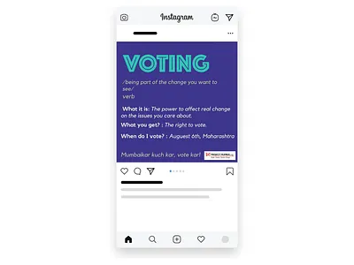 Social Media Concept for Voting campaign campaign design voting