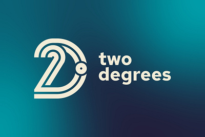 Two Degrees branding design illustration logo typography ui ux vector web design web development