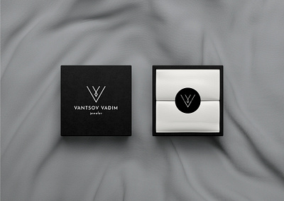 Vantsov Vadim jeweler branding design gold graphic design jeweler jewelry logo logomark necklace rings silver vector