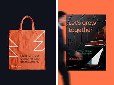 topCamp - Brand Applications arrows bootcamp brackets branding camp code coding connection developer fintech fullstack icon identity it learn logo programming software tech web development