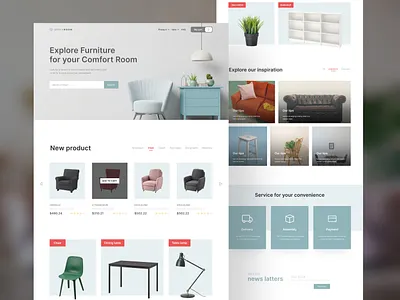 #exploration - furniture store web design clean design clean ui design designer website fresh design furniture furniture store furniture website minimal simple design ui uidesign uiux uiuxdesign ux web design