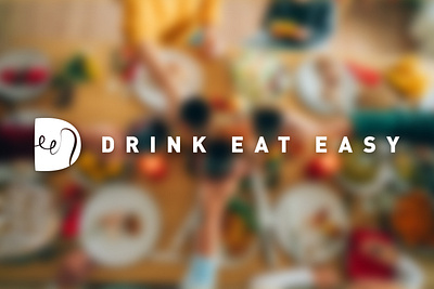 Drink Eat Easy branding design illustration label logo recipe typography ui ux vector web app web design web development wine