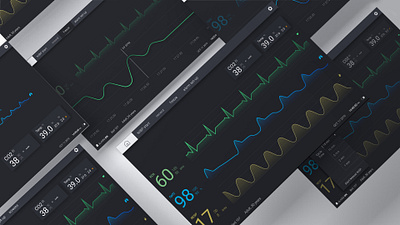 Patient Monitor Redesign dashboard ui design healthcare medical ui ux vector